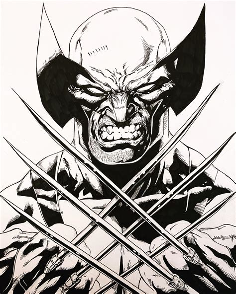 Wolverine Drawing Ref Jason Fabok Comicbookart
