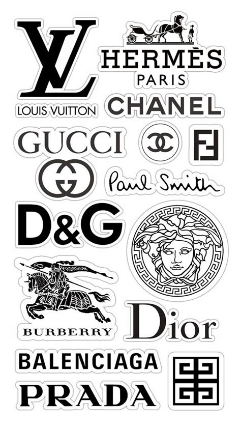 Brand Stickers Cool Stickers Printable Stickers Luxury Brand Logo