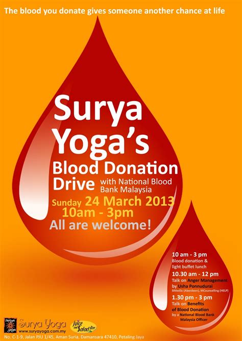 Surya Yogas Blood Donation Drive Zyenhoo Dot Com