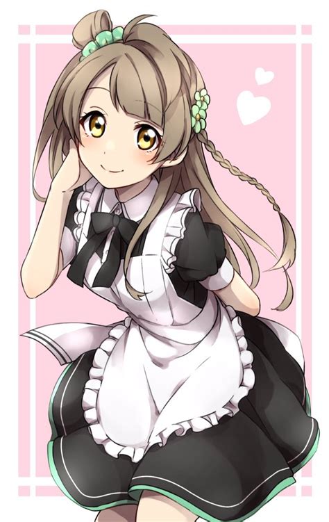 Sekina Minami Kotori Love Live Love Live School Idol Project 10s 1girl Apron Bangs