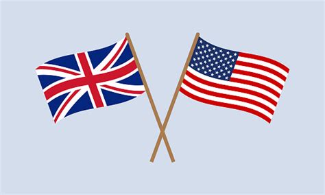 Usa And Uk Icons Stroke Transparent Png And Svg Vector
