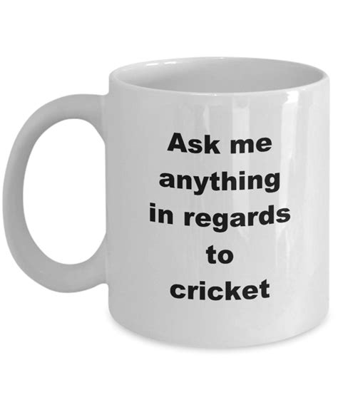 Cricketer Mug Gift For Cricket Player Cricket Lover Etsy
