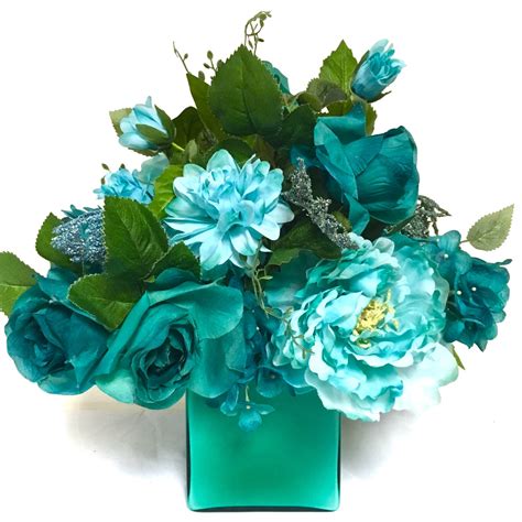 corki skill turquoise teal silk flowers 1000 images about diy silk flower arrangements on