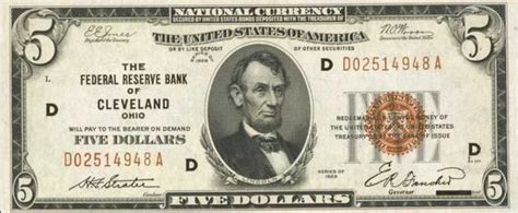 How Much Is A Old 5 Dollar Bill Dollar Poster