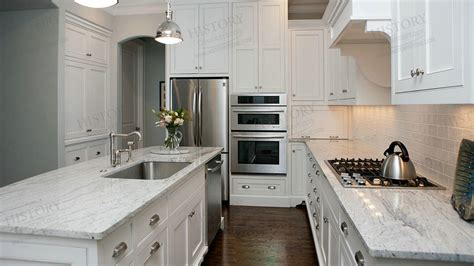 Most black granite countertops kitchen looks great, but if you want to go with something more unusual, you may want to choose black and white granite. River White Granite Granite Countertops | Kitchen Top ...
