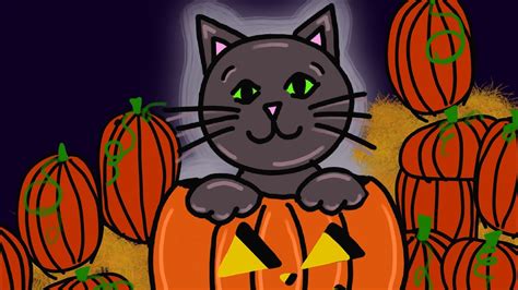 How To Draw A Cat In A Jack O Lantern Youtube