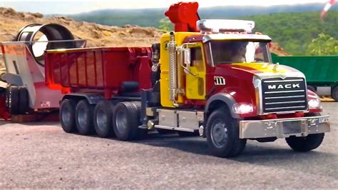Awesome Rc Trucks Heavy Machines Bruder Trucks Screening Plant ♦