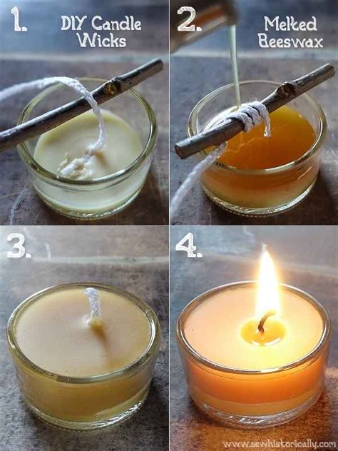 6 Ways How To Make Candles Diy Beeswax Candles Sew Historically