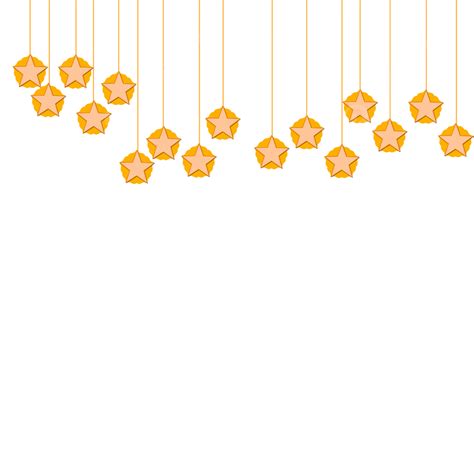 Star Hanging Decoration Simple Yellow Star Suspension Orange Yellow