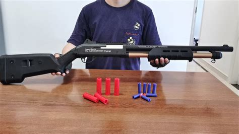 M870 Shell Ejecting Soft Bullet Toy Gun Unboxing 2022 Realistic