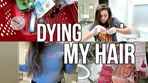 dying my hair at home target haul youtube
