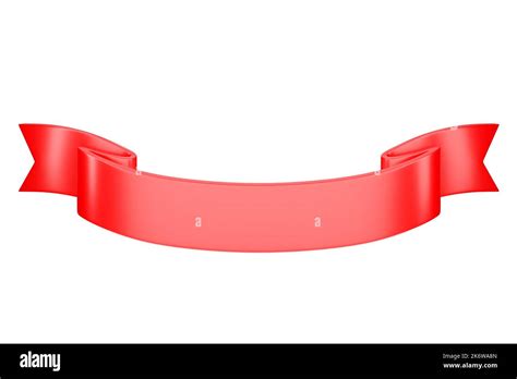 3d Label Ribbon Glossy Red Blank Plastic Banner For Advertisment