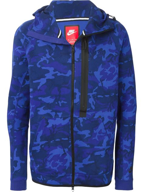 Nike Tech Fleece Hoodie In Blue For Men Lyst