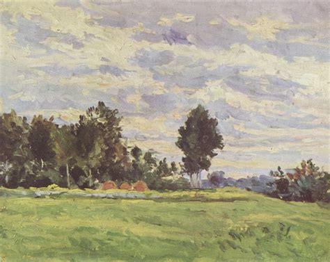 Landscape In The Ile De France 1865 Paul Cezanne