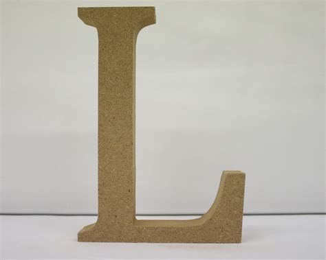 Wooden Letter L Needlecraft