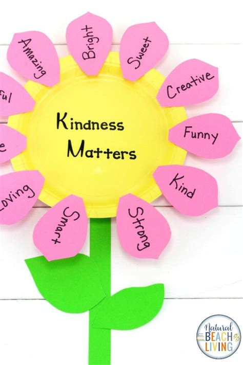 Preschoolers should be active for two hours or more each day. Kindness Flower Craft for Preschoolers and Kindergarten ...