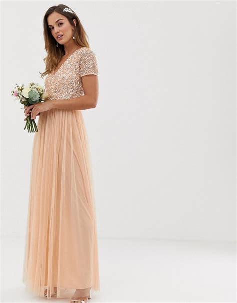 Zulily.com has been visited by 100k+ users in the past month Maya Bridesmaid - Robe de demoiselle d'honneur longue à ...