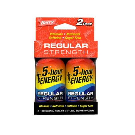 5 Hour Energy® Regular Strength Berry Energy Shot 2 Bottles 1 93 Fl Oz Kroger
