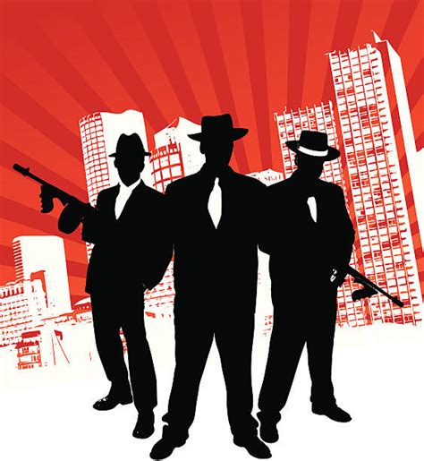 280 Silhouette Of A Gangster Mafia Illustrations Royalty Free Vector