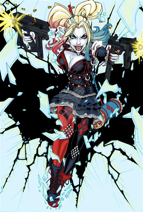 Harley Quinn Pin Up Color By Jptmack On Deviantart