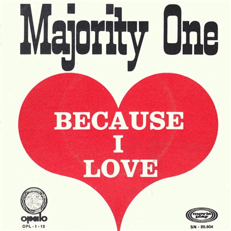 Majority One Because I Love 1971 Vinyl Discogs
