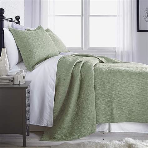 Roswell 3 Piece Modern Sage Green Vintage Soft Washed 100 Cotton