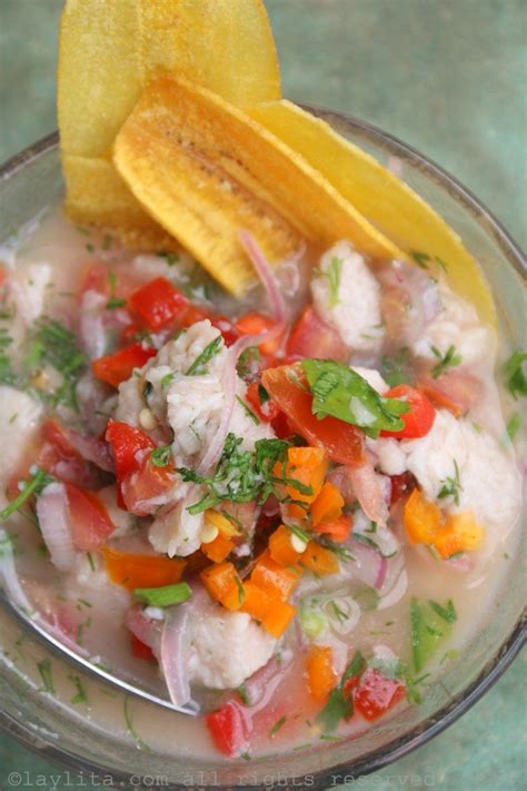 Mi receta queda muy rica y además es facilísima de preparar. Fish ceviche with chifles | Ceviche de pescado, Ceviche de ...