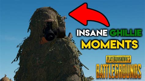 Pubg Most Insane Ghillie Suit Moments Ever Playerunknown S Battlegrounds Youtube