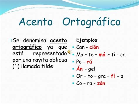 Tipos De Acento Reglas Ortograficas Ortografia Española Ortografía 2b5