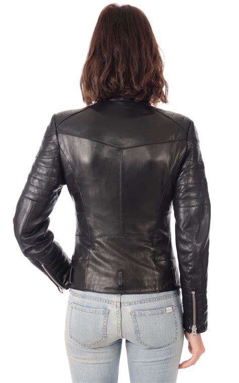 Blouson Cuir Noir Femme La Canadienne La Canadienne Blousons Cuir Noir