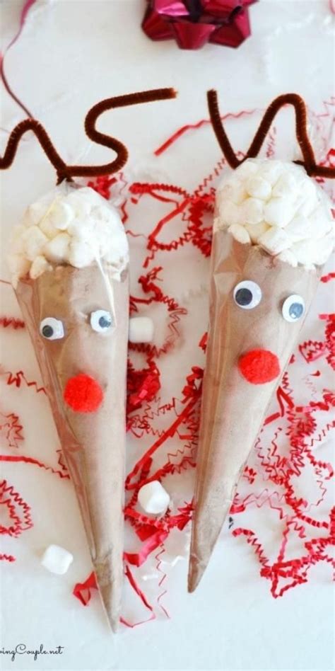 Reindeer Hot Cocoa Cones Video Video Christmas Cones Diy