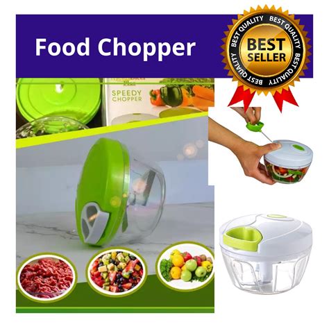 Iconic Chic New Speedy Chopper Hand Powered Portable Food Processor