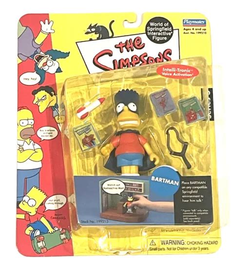 The Simpsons World Of Springfield Bartman Action Figure Playmates New 2495 Picclick