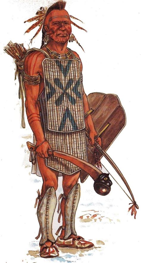 Huron Warrior Native American Warrior Native American Art Woodland