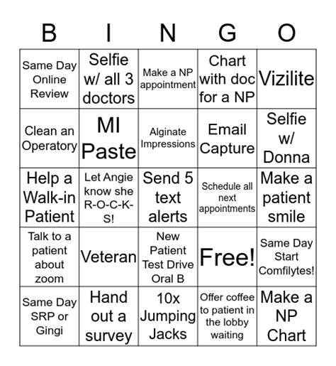 Aspen Bingo Card