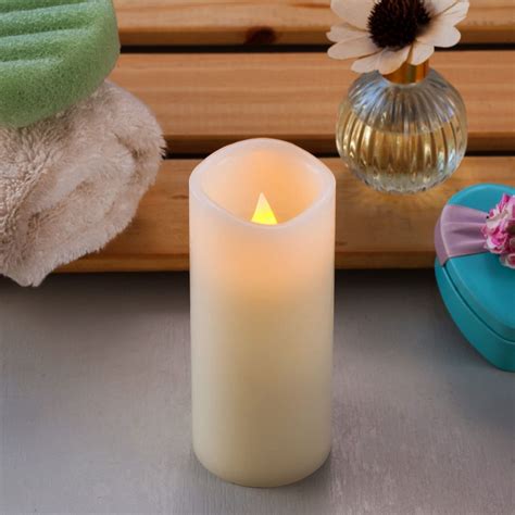 Set Of 12 Flameless Candles Battery Operated Led Pillar Real Wax Elect