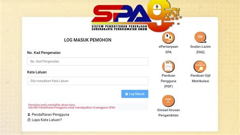 Sistem pendaftaran pekerjaan suruhanjaya perkhidmatan awam malaysia (spa9). Kemaskini Permohonan Jawatan SPA9 2021 Online - SPA