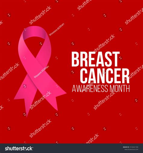 Breast Cancer Awareness Month Symbol Emblem Stock Vector Royalty Free