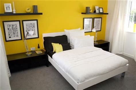 34 Best Yellow Accent Wall Images On Pinterest Bedrooms