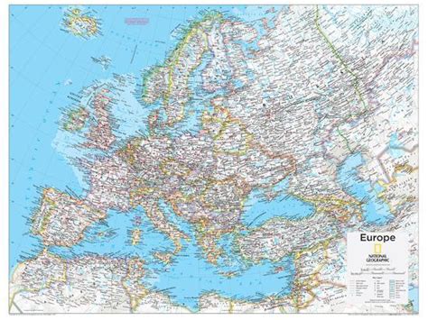 2014 Europe Political National Geographic Atlas Of The
