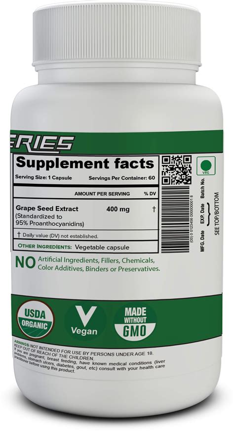 Buy Grape Seed Extract Capsules in India | NutriJa™ Supplement Store