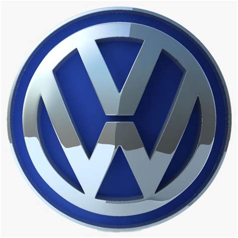 Volkswagen Logo 3d Model Max Obj 3ds Fbx