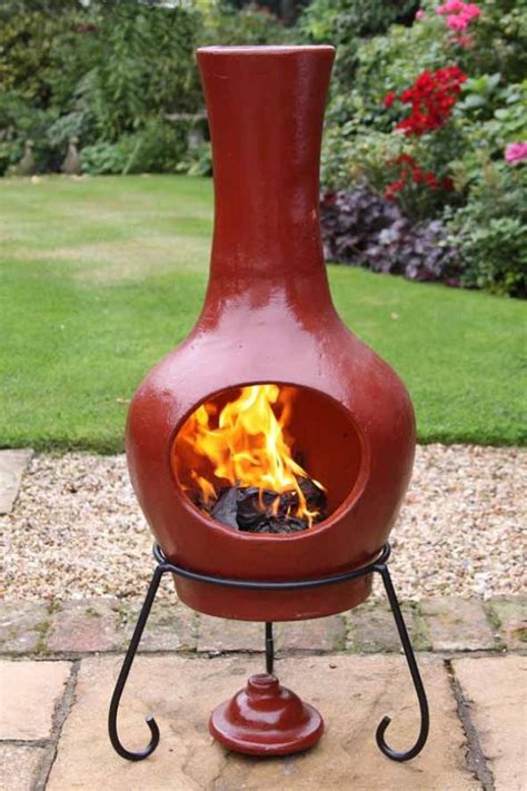 Modern Clay Chimenea Red Clay Chiminea Fire Pit Patio Heater Fire Bowl