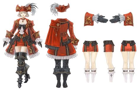Female Red Mage Concept Art From Final Fantasy Xiv Shadowbringers Art