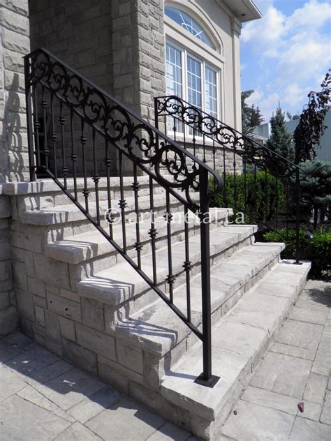 Best Outdoor Stair Railings From Wood Glass Wrought Iron