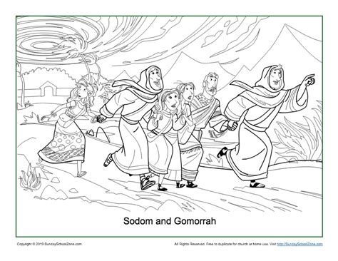 Abraham And Lot Coloring Pages