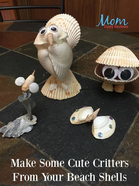 Make Some Cute Beach Shell Critters Shell Crafts Diy Seashell Crafts