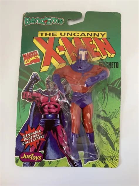 Vintage X Men Magneto Bend Ems Marvel Comics Just Toys 90s Brand New