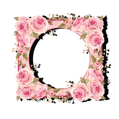 Pink Color Flower Frame Png Vector Psd And Clipart With Transparent