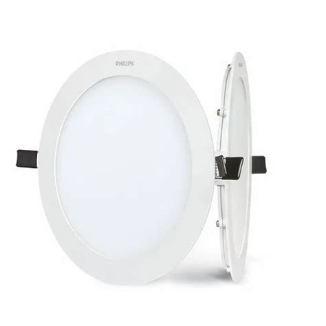 12 W Ceiling Mounted Philips Dura Slim Led Round Panel Light For